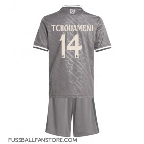 Real Madrid Aurelien Tchouameni #14 Replik 3rd trikot Kinder 2024-25 Kurzarm (+ Kurze Hosen)